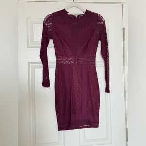 *NEW* Windsor Maroon Lace Dress